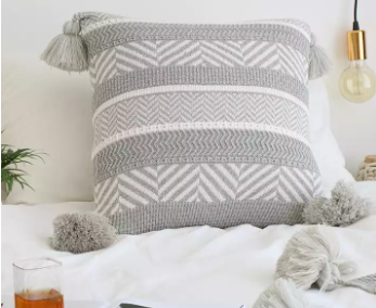 Cotton Knit Pillow Cover